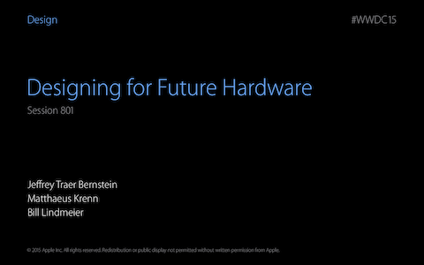 2015 Designing for Future Hardware