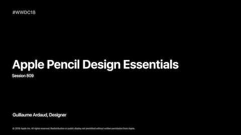 2018 Apple Pencil Design Essentials