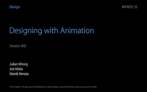 2015 Designing with Animation